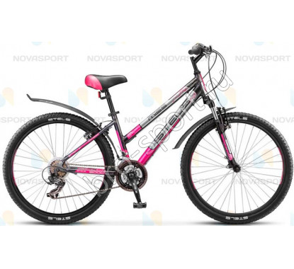 Велосипед Stels Miss 6000 V 26 (2016 г) Серый/Розовый/Серебристый