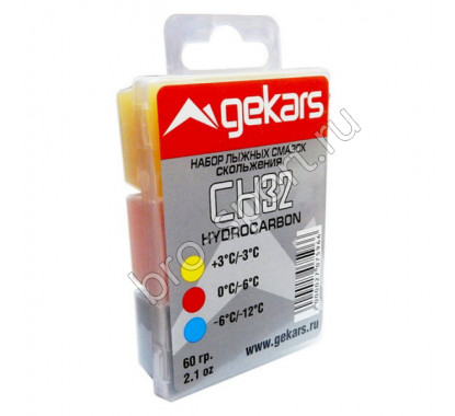 Набор Gekars CH32 (мазь скольжения +3/-3 °С 0/-6 °С -6/-12 °С )