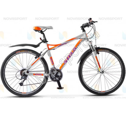 Велосипед Stels Miss 8700 (2014) Белый/Оранжевый/Фиолетовый 