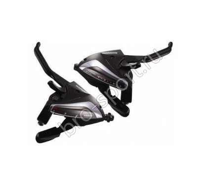 Шифтер/тормозная ручка Shimano Tourney EF65 лев/пр 3x8ск тр.+оплетк черн ESTEF65P8AL
