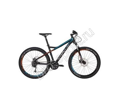 Велосипед Bulls Sharptail 3 Disc 27.5 (2017) black matt (orange/cyan)