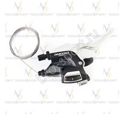 Шифтер/тормозная ручка Shimano Deore 3/9ск черный ISTM590PA