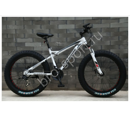 Велосипед Fatbike GUNSROSE белый на спицах