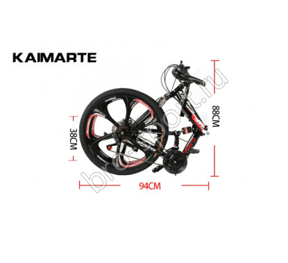 Велосипед Kaimarte KMT Classic Белый с голубым на дисках