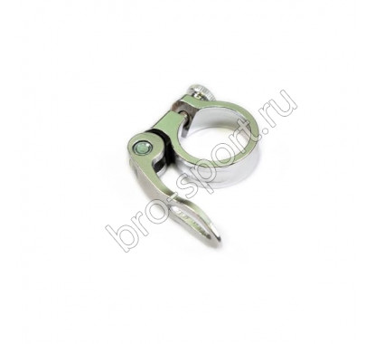 Зажим подседельной трубы JB-KC007 AL 31.8 mm серебро