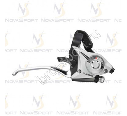 Шифтер/тормозная ручка Shimano Tourney EF51 лев/пр 3x8ск тр+оплетк цв. черн. ESTEF51P8AL