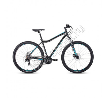 Велосипед 29' Forward Sporting 29 2.0 disc Черный/Бирюзовый 19-20 г