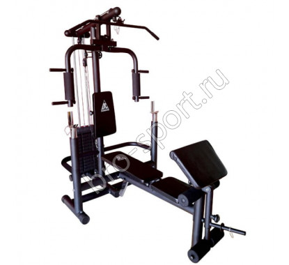 Силовой комплекс со скамьей DFC Homegym (три короба + два груза)