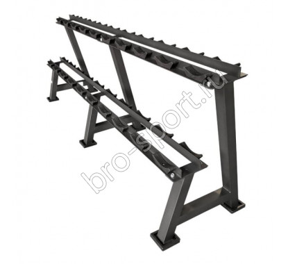 Стойка для хранения проф.гантелей DFC POWERGYM 12,5-50кг, 10 пар (Три Короба)