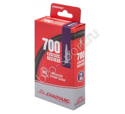 Велокамера 28' Chao Yang 700x25/32C вентиль Presta 60мм/650072