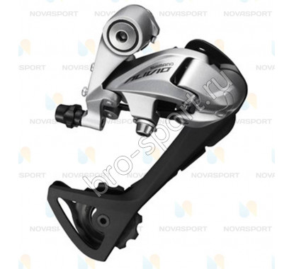 Переключатель задний Shimano Alivio T400 SGS 9 ск серебро ERDT4000SGSS