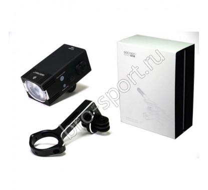 Фонарь передний GACIRON V7S-800 800lm,1диод,4режима,Li-аккум,USB,крепление H09S,алюм.черный