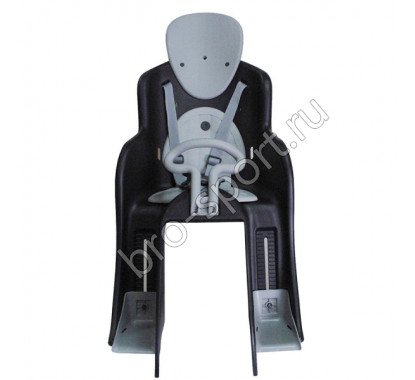 Велокресло детское GH-511BLK, быстросъемное, крепеж на подседельную трубу сзади,черное