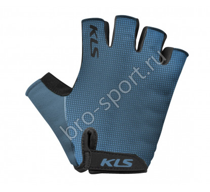 Перчатки KLS FACTOR BLUE M, лёгкие из лайкры, нескользящая ладонь с вставками из пены
