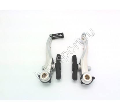 Promax тормоз v-brake tx-120 передний, алюминий, рамки 108мм, направляющая 110*,, серебр.
