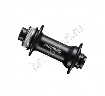 Втулка передняя Shimano MT400, 32 отв, C Lock, под ось 15мм(без оси), OLD 110мм, черный EHBMT400BBX