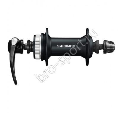 Втулка передняя Shimano Alivio M4050, 32 отв, C.Lock, черн., QR 133мм, черный EHBM4050BL