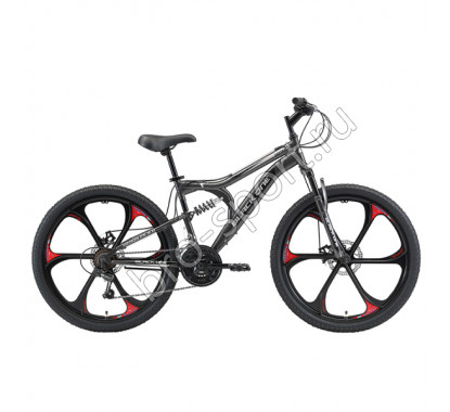 Велосипед Black One Totem FS 26 D FW серый/черный/серый 2020-2021 39612 (18')(H000017189)