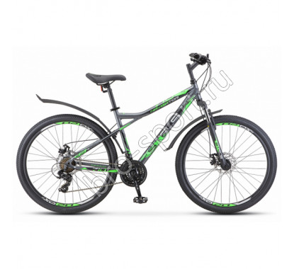 Велосипед Stels Navigator 710 MD V020 Антрацитовый/Зелёный/Чёрный 27.5 (LU093864)