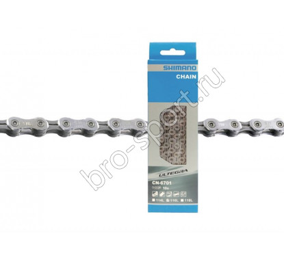 Цепь Shimano Ultegra, 6701, 10ск, 118 зв., амп.пин 1шт