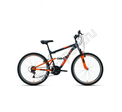 Велосипед 26' Altair MTB FS 26 1.0 18 ск Темно-серый/Оранжевый 20-21 г