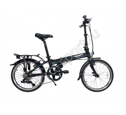 Велосипед DAHON Mariner D8, Shadow Black. Крылья, багажник с резинкой, подножка, насос в подс. штыре, Landing gear