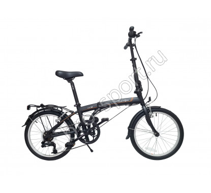 Велосипед DAHON SUV D6 складной, Black. Крылья, багажник с резинкой, подножка, насос в подс. штыре, Landing gear