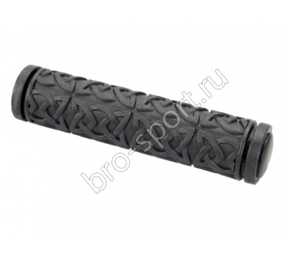 Velo грипсы vlg-385d2, 125мм, kraton/гель, с закрытым концом, чёрно-серые
