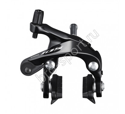 Тормоз клещевой Shimano 105, R7000, передний, цв. черный, колодк. R55C4, болт 27,5, гайки: 10,5/12,5/18/27/32мм