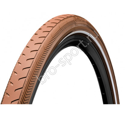 Покрышка Continental ClassicRIDE 28 x 1.6 коричнев./коричнев., отражающая полоса