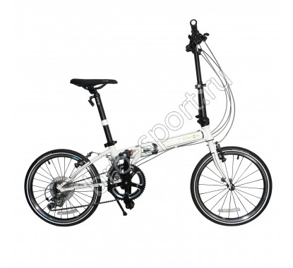 Складной велосипед Dahon Speed D18, рама алюминиевая, колёса 20, насос, 18 скоростей, Цвет белый