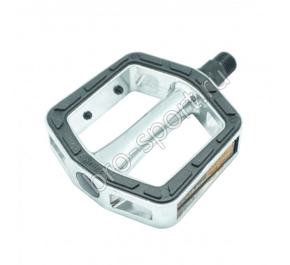 Педали WELLGO C016 алюминий/Kraton, ось CrMo, 9/16, 106х91х30, вес 460г