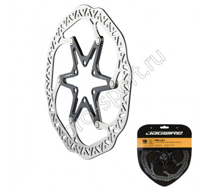 Диск тормозной JAGWIRE Pro LR1 DCR022, 140мм, 6 болтов, ал./сталь, вес 85г