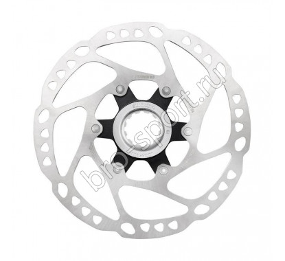 Тормозной диск Shimano RT64, 160мм, C.Lock, с стоп. кольцом(внутр. шлицы)