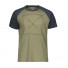 Футболка 30 Casual Raglan slub к/рук green moss melange/nightfall blue