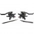 Шифтер/тормозная ручка Shimano Altus M310 лев/пр 3x8 тр.+оплетк черный ESTM3102PTA3L