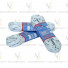 Шнурки белые с пропиткой  305 см W915-305