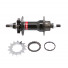 NOVATEC Втулка задняя D256SBT single speed, DIRT JUMP, 36H, под диск, ось CrMo, M10x185x135,14T, 559г, черная